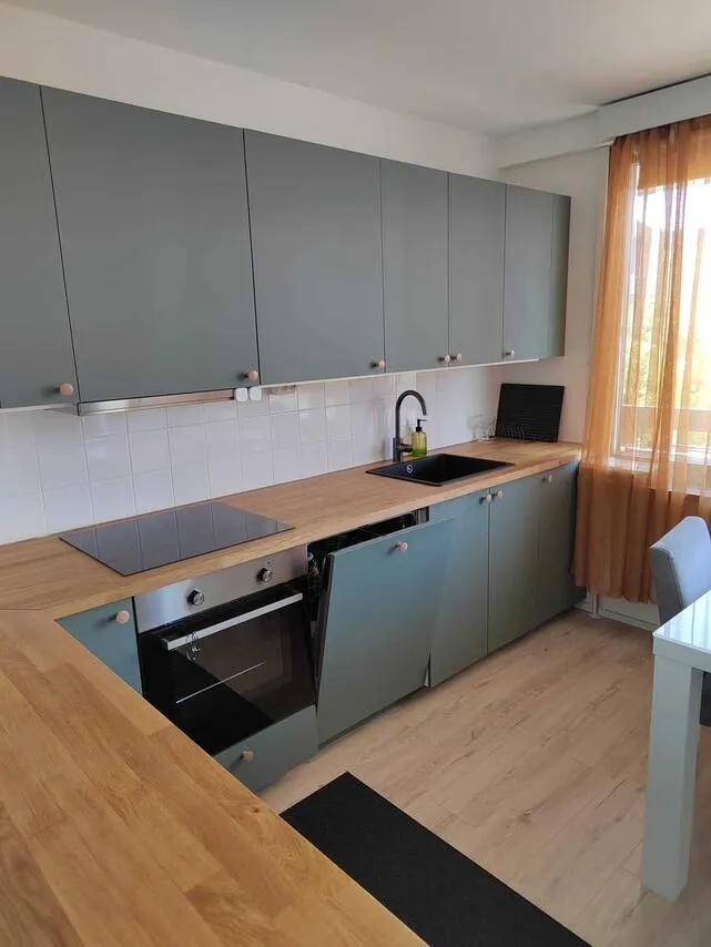 Cuisine - Renovated Apartment with Balcony in Kemi Centre
