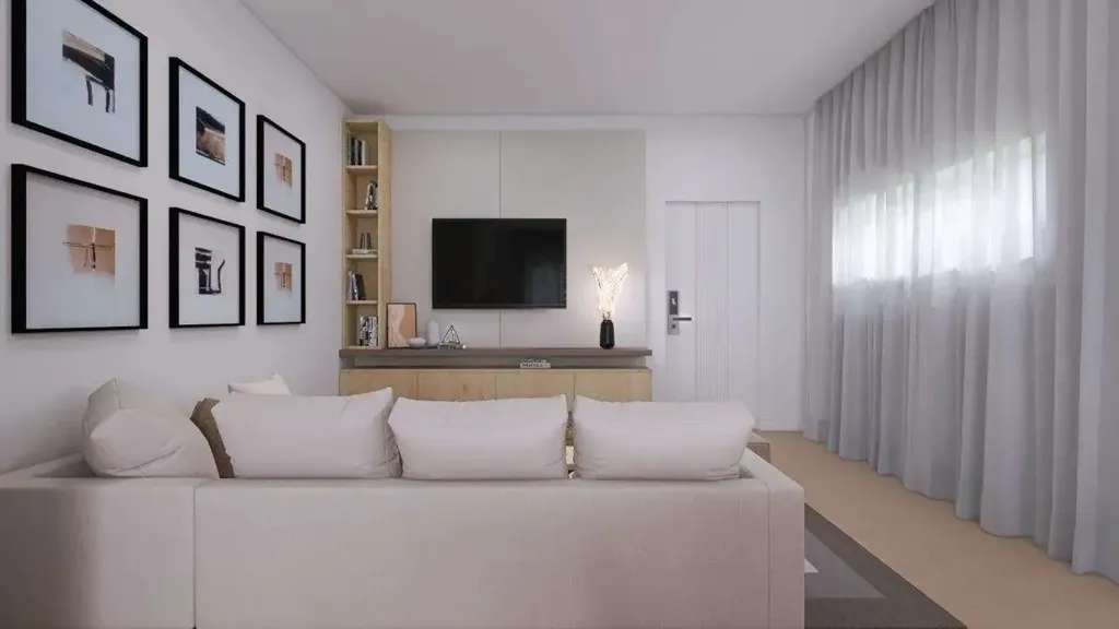 Séjour - Newly Constructed Apartment with Balcony in Ancona