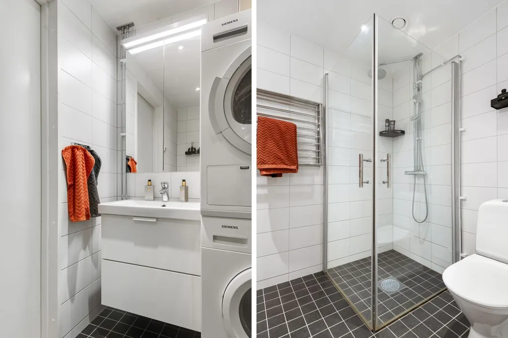 Salles de bain - Apartment with Sunny Balcony in Ursvik