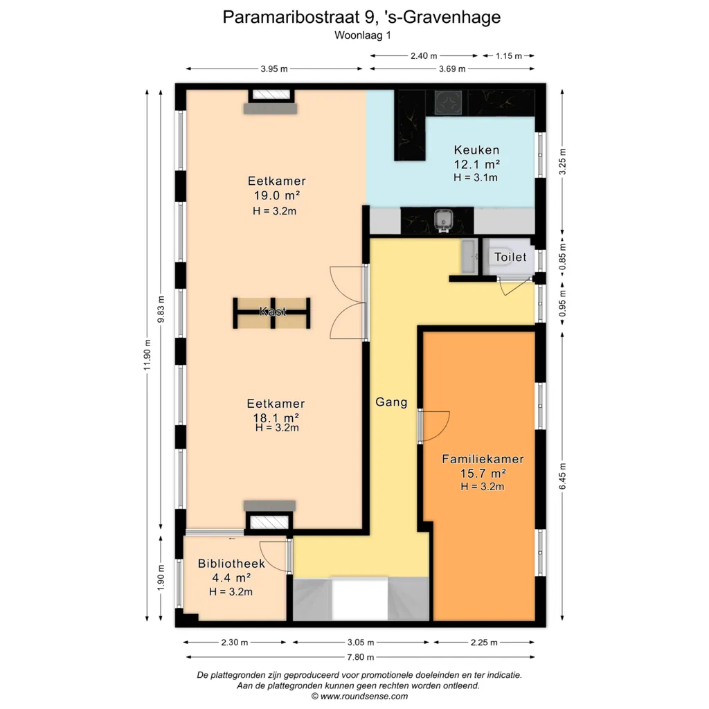 Plan - Luxury Apartment with Garden in Den Haag