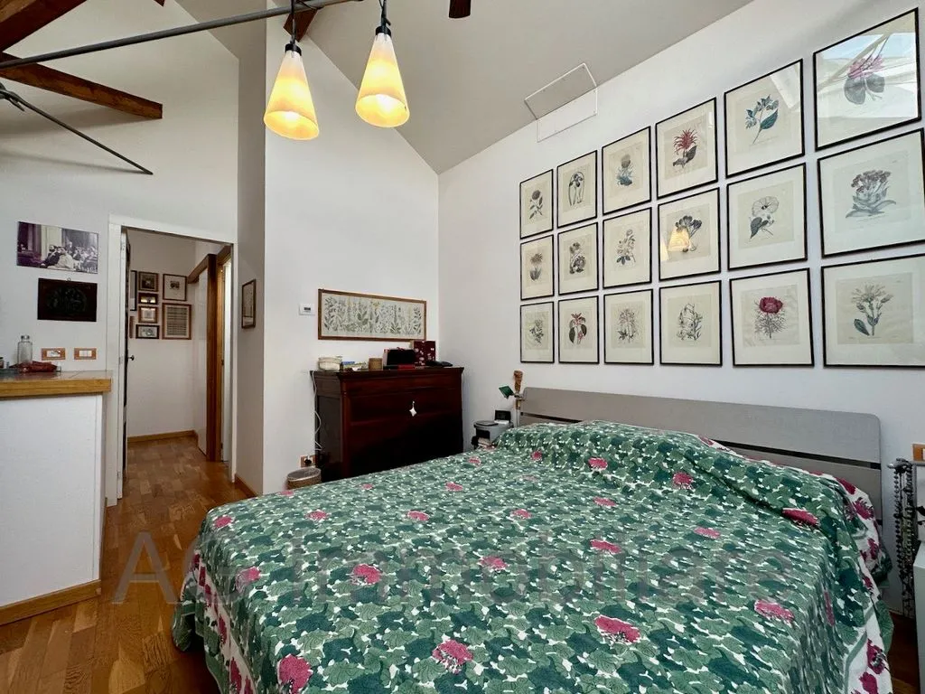 Bedrooms - Rear-Converted Attico with Balcony in Verbania