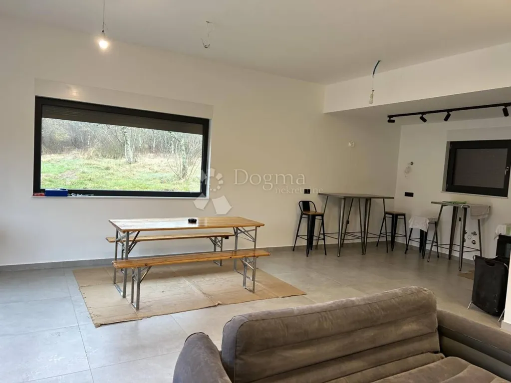 Living Room - Modern Ground Floor House with Garden in Kršan