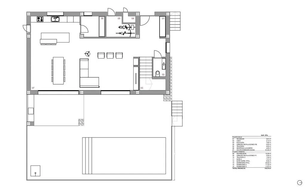 Floor Plan - New Build Villa with Pool in Alcalalí, Valencia