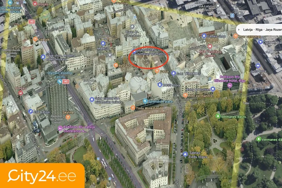 Õhuvaade - Large Office Space in Riga Centre