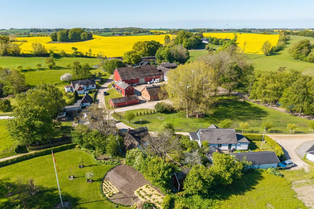 Vue aérienne - Villa with Classic Veranda in Svedala