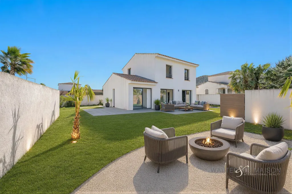 Jardin - Maison Contemporaine avec Jardin à La Crau