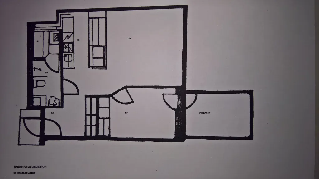 Plan - Spacious Flat with Balcony in Paavola, Lahti