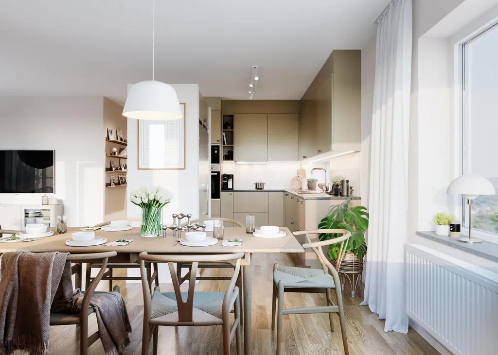 Salle à manger - New Build Apartment with Balcony in Jönköping