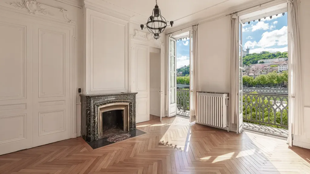 Séjour - Appartement Néo-Gothique avec Vue sur la Saône à Lyon