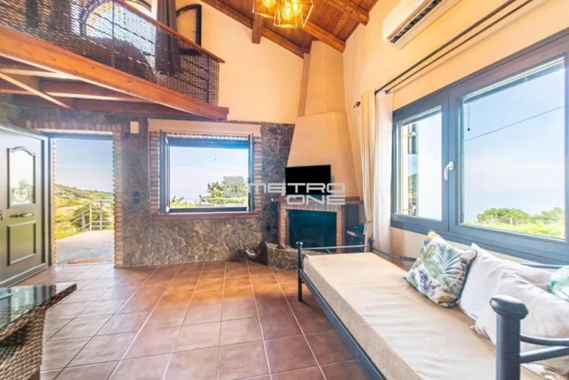 Séjour - Duplex Villa with Sea View in Lefkimmi
