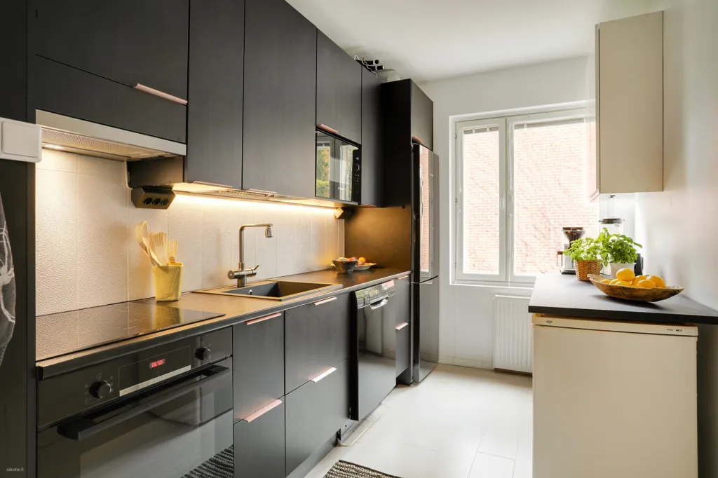 Cuisine - Modernised Apartment with River View in Heinola