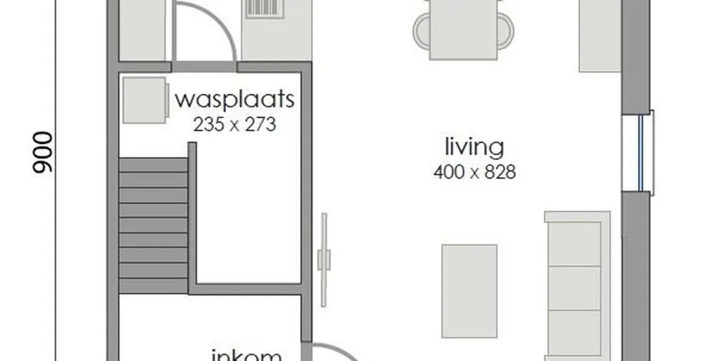 Plaan - Semi-Open House with Garden in De Pinte
