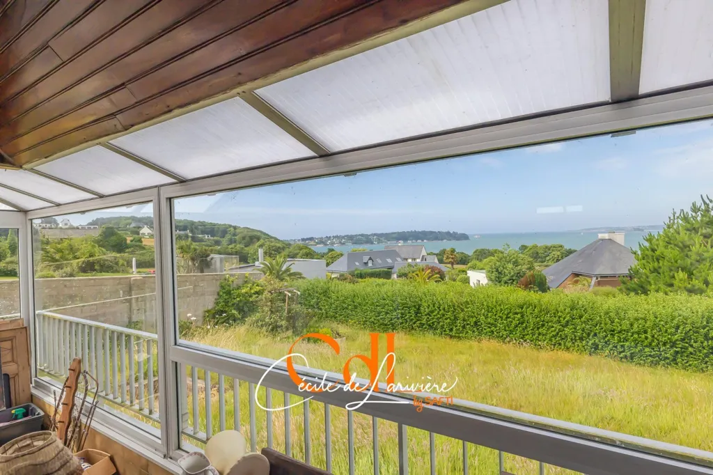 Terrace - House with Sea View in Carantec