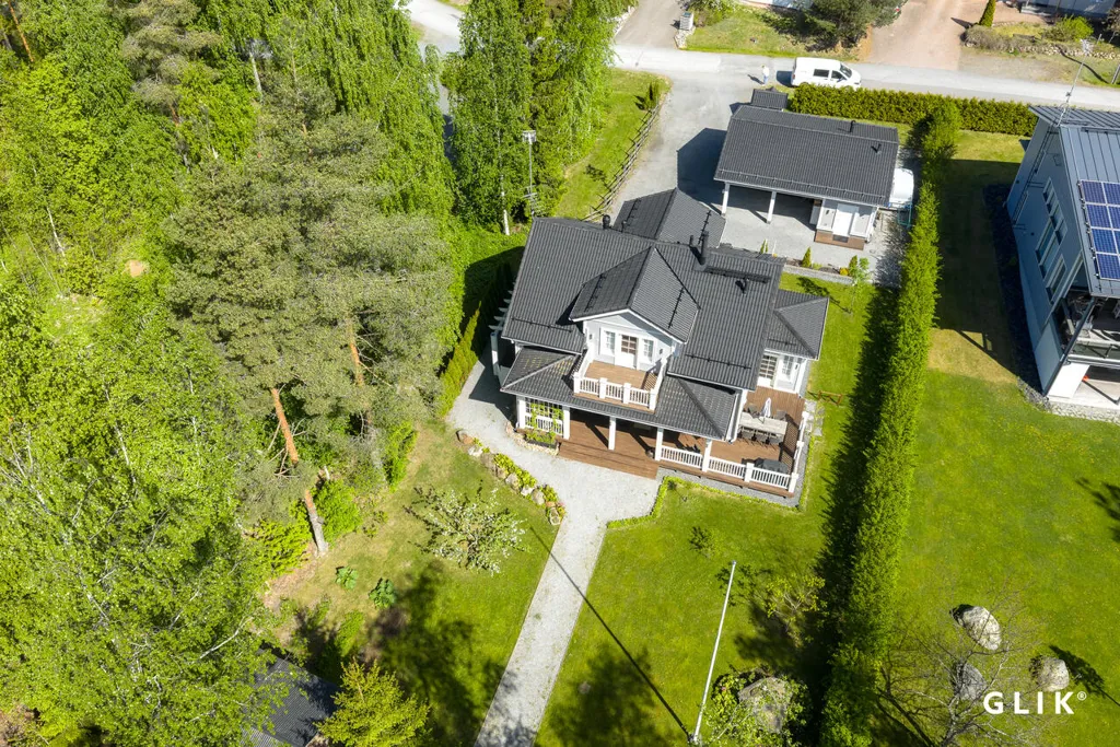 Õhuvaade - Modern Villa with Lake View in Lempäälä