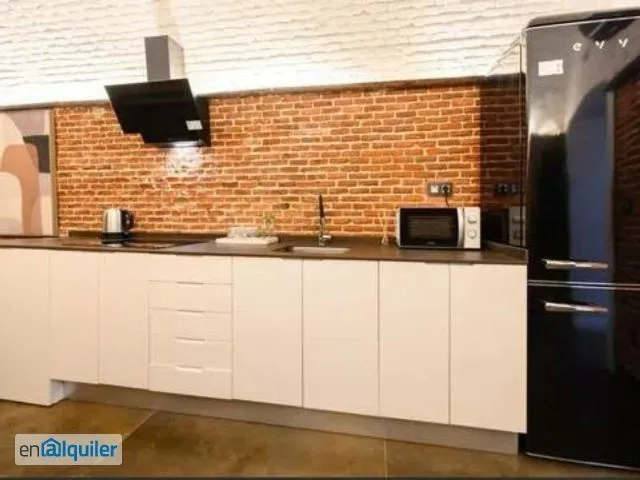 Cucina - Modern Apartment with A/C in Malasaña, Madrid