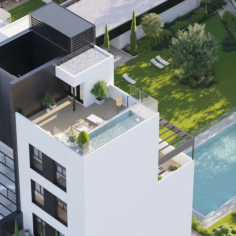 Õhuvaade - New Flat with Pool in Madrid