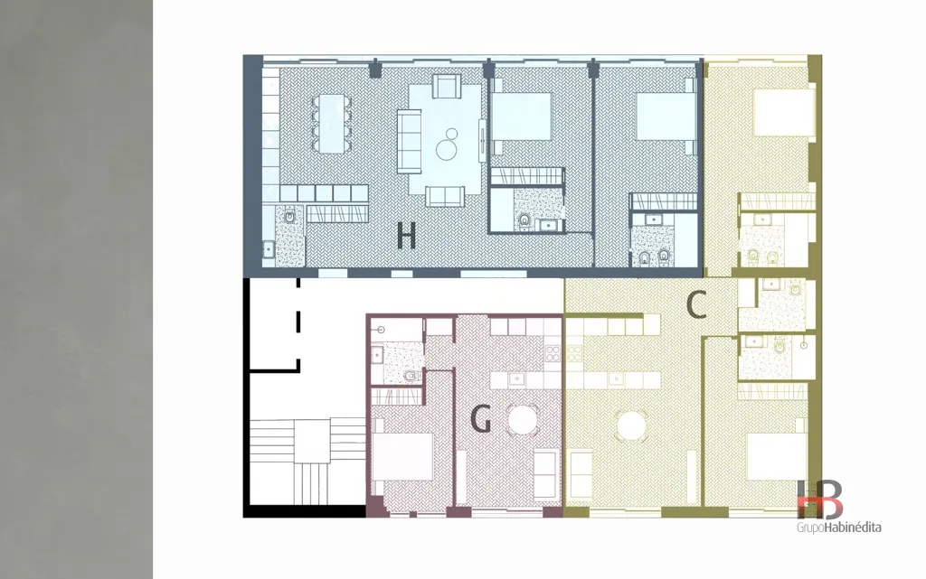 Plaan - Contemporary T1 Apartment in Porto's Historic Centre