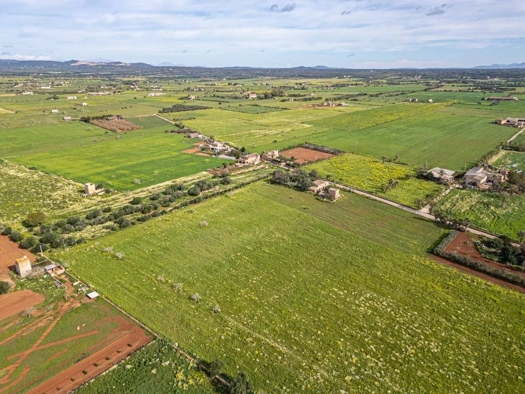 Aerial - Rustic Plot with Traditional Buildings in Campos