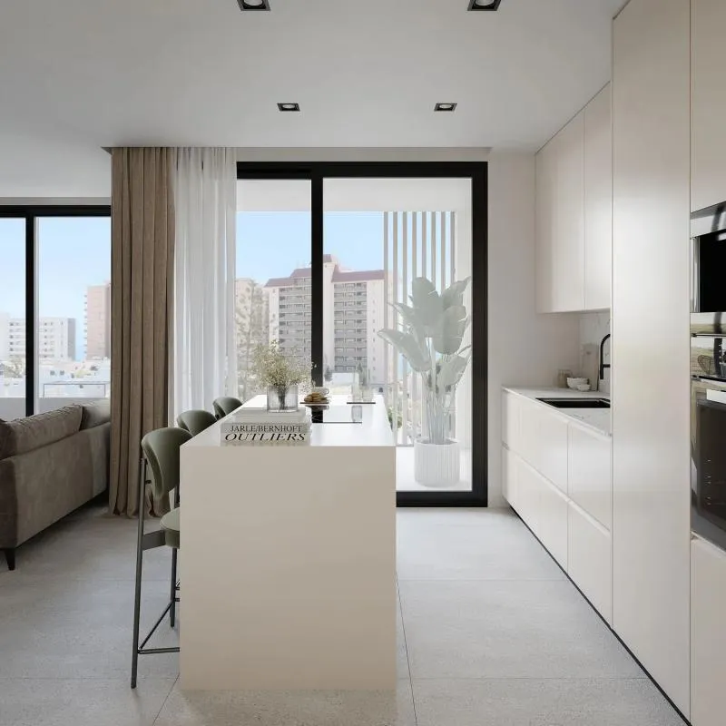 Köök - Modern Apartments with Seafront Access in Fuengirola