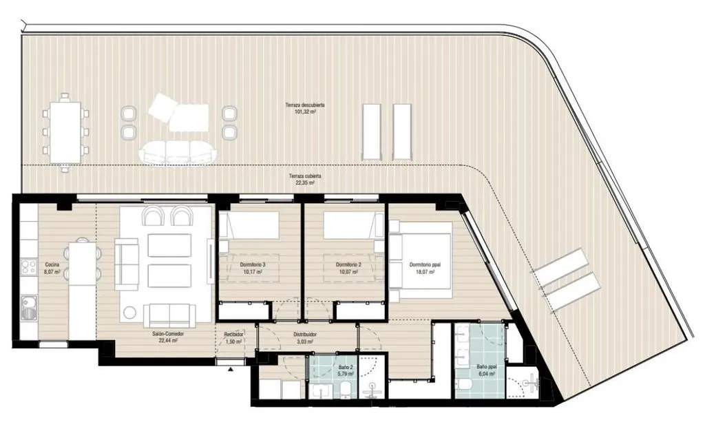 Plan - Luxury Flat with Pool in San Pedro, Marbella
