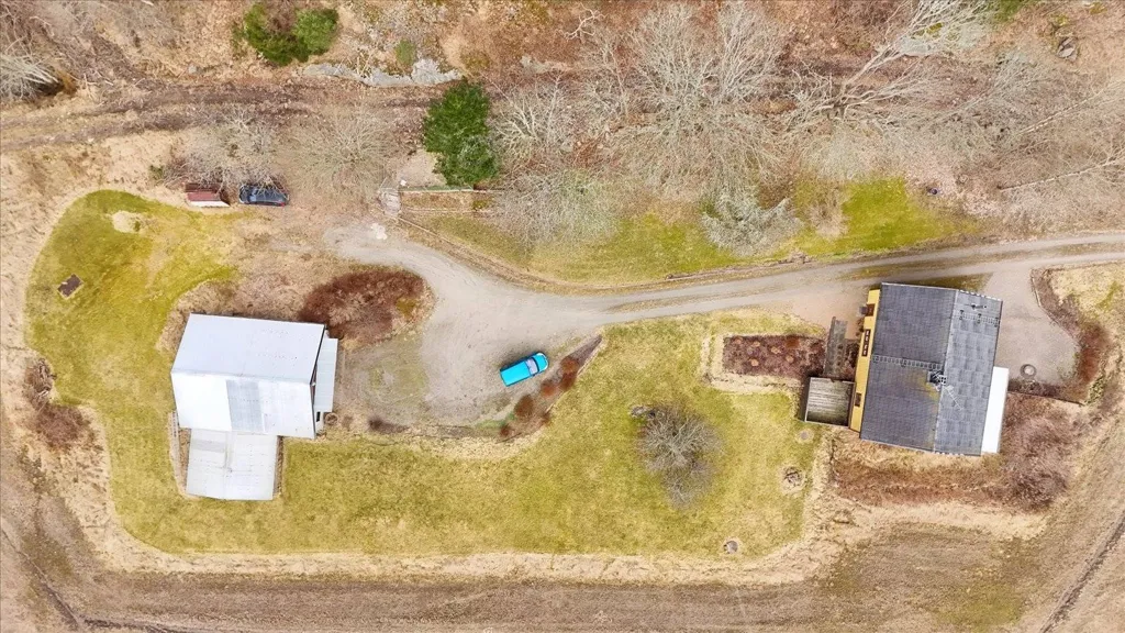 Aerial - Historic House with Garden in Uddevalla