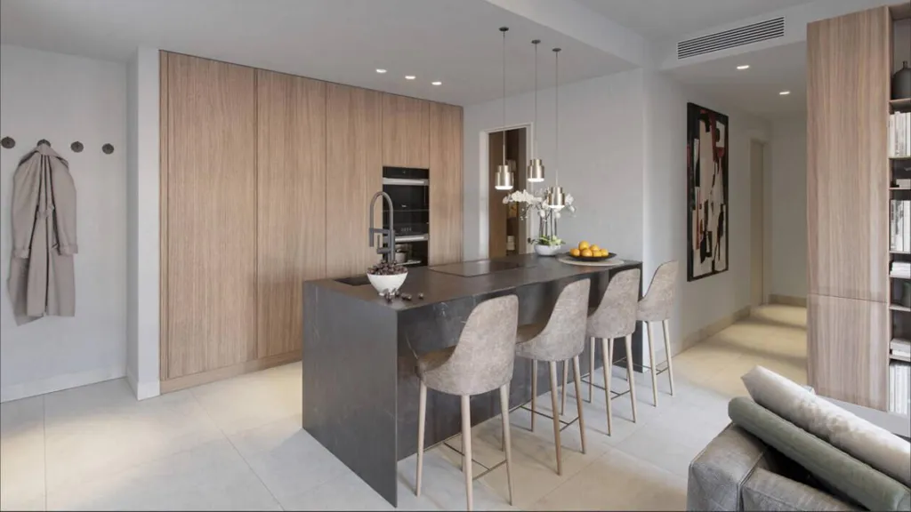 Köök - Apartment with Rooftop Pool in Malaga