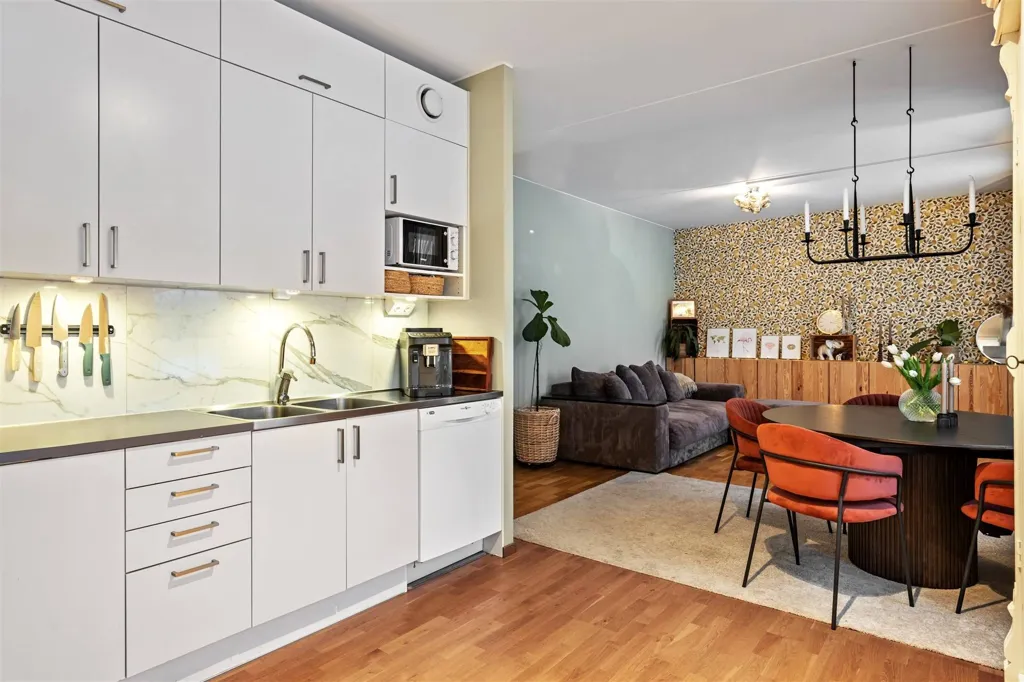 Köök - Apartment with Terrace in Norrtälje