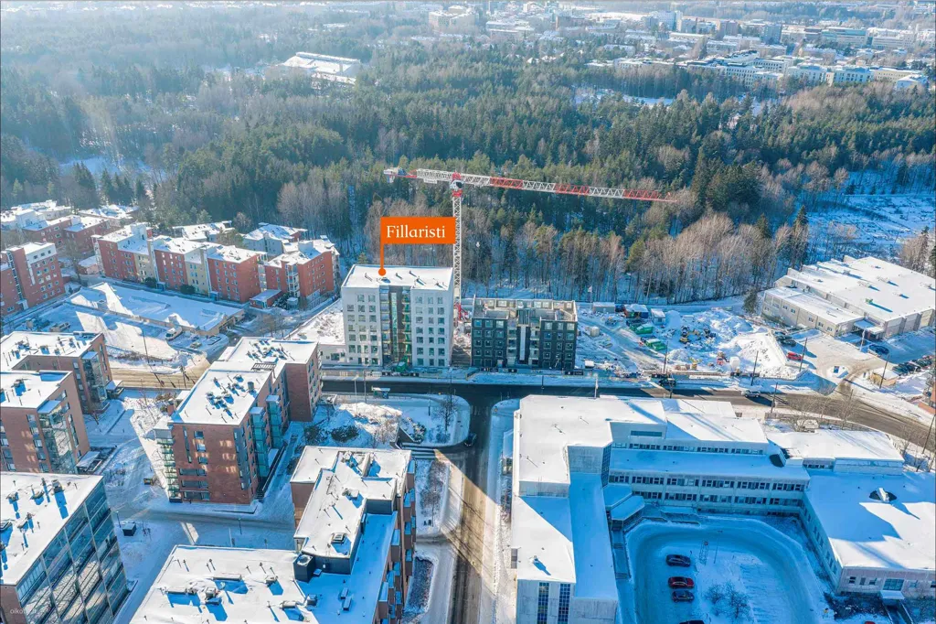 Õhuvaade - Studio Apartment with Park View in Pasila