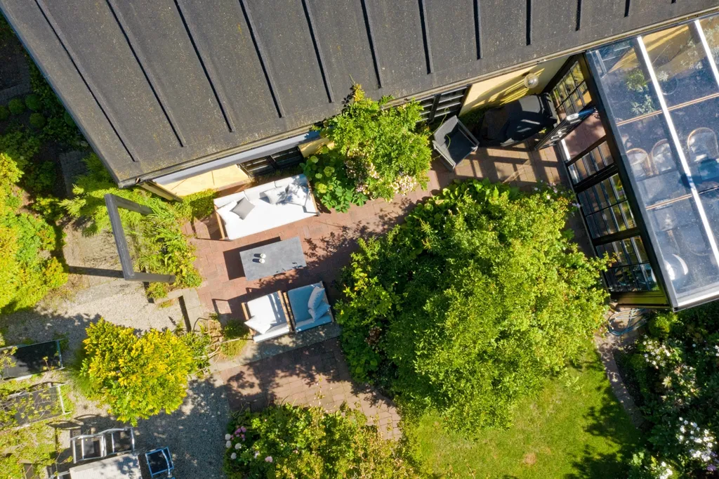 Vista aérea - Modernist Villa with Orangery in Falsterbo