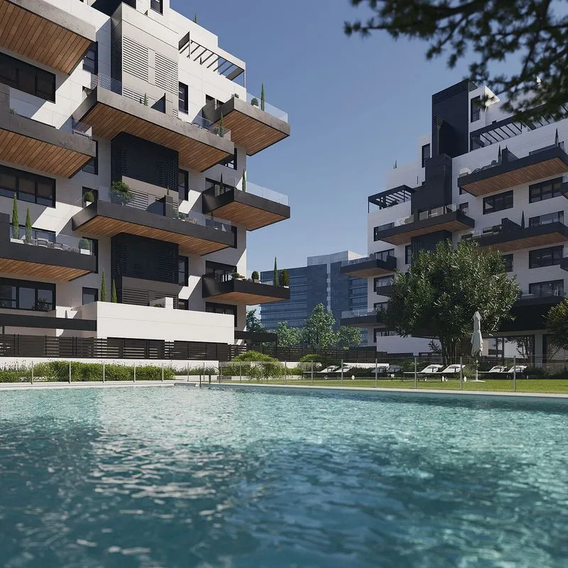 Bassein - New Flat with Pool in Madrid