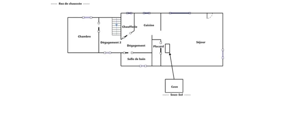 Plan - Maison Atypique avec Atelier à Langueux