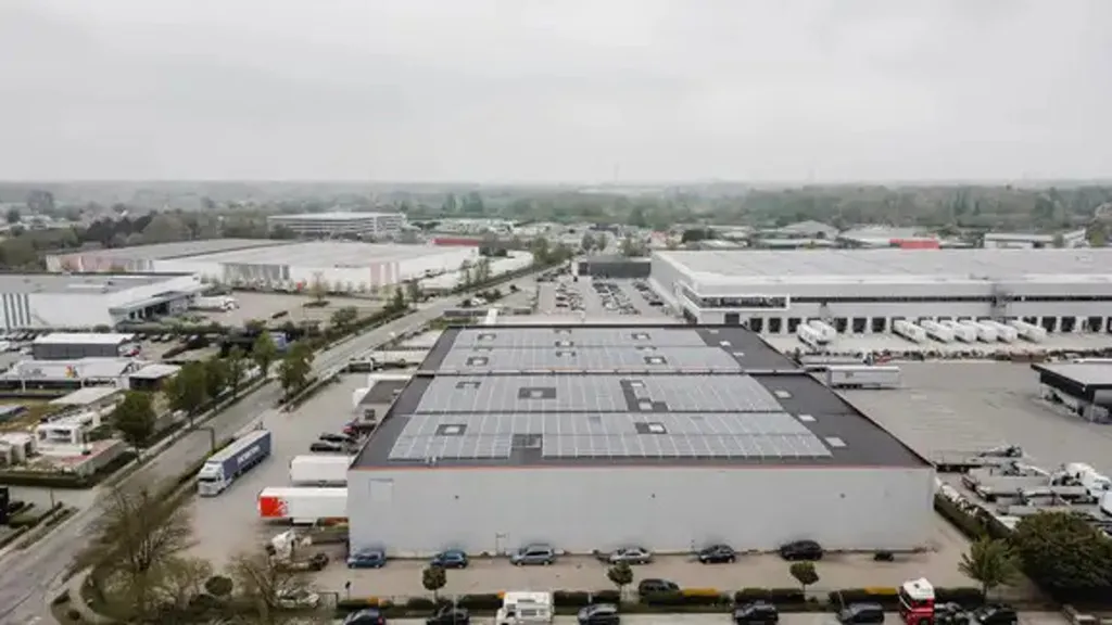 Vue aérienne - Magasin Logistique BREEAM Good à Londerzeel
