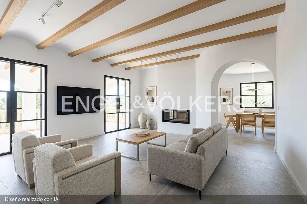 Living Room - Chalet with Sea View in La Granadella