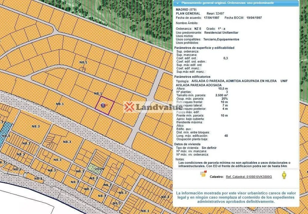Residential Plot with Development Potential in Madrid