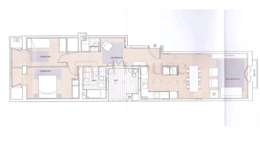 Plan - Luxury Flat with Double Orientation in La Dreta de l'Eixample