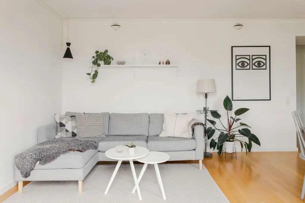 Séjour - Two-Bedroom Flat with Balcony in Östra Lugnet