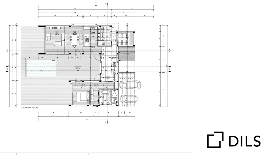 Floor Plan - Modern Villa with Sea View in Troia Resort