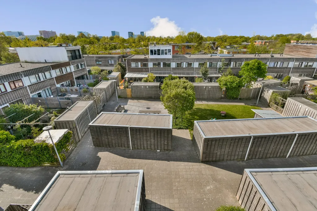 Vue aérienne - Maisonette with South-Facing Terrace in Amsterdam