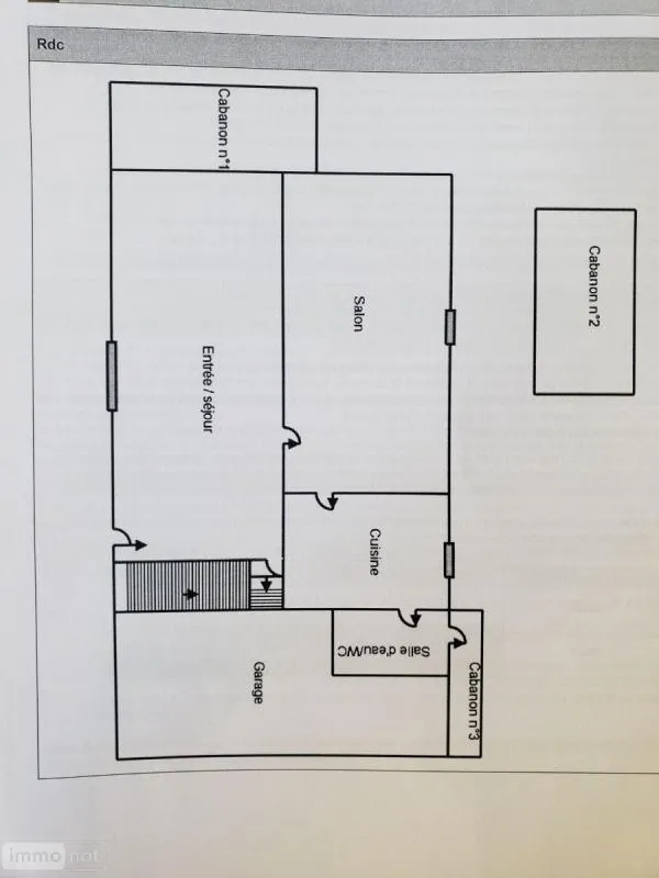 Plaan - Rustic House to Renovate in Levroux