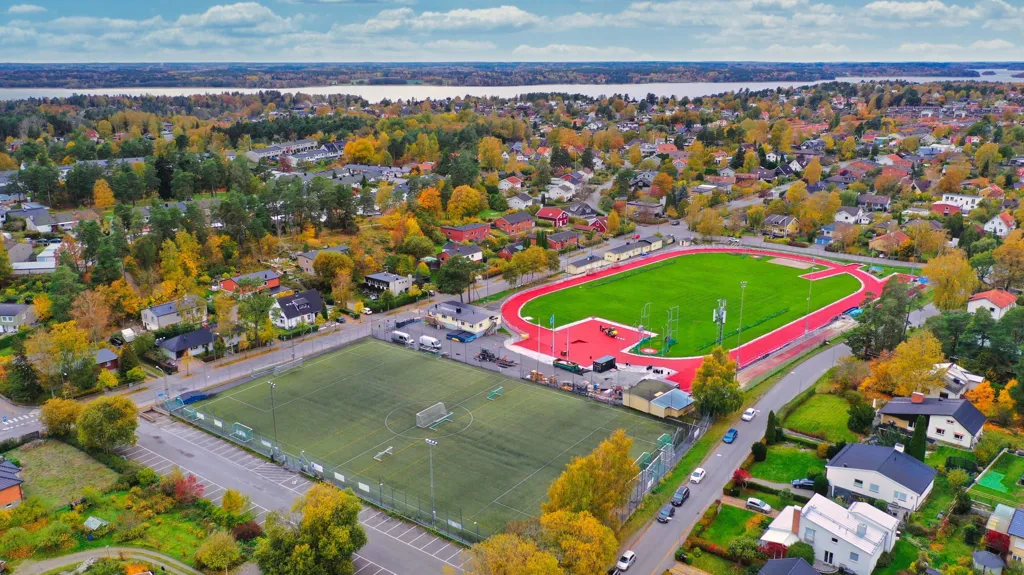 Vue aérienne - Plot with Scenic View in Hässelby Södra Villastad