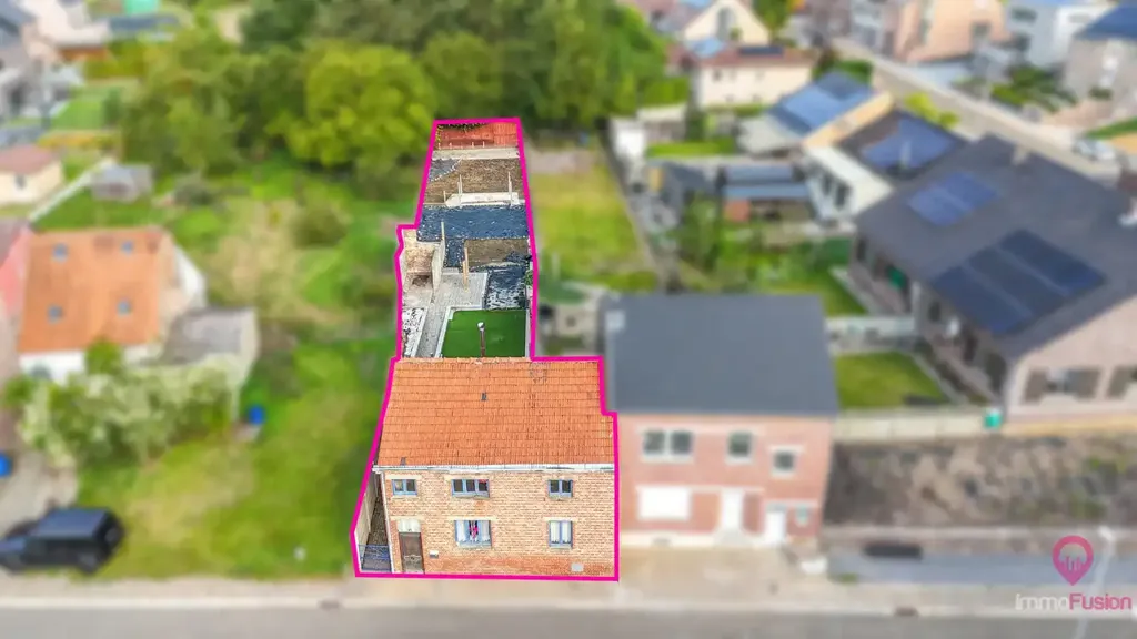 Vista aerea - Renovatable House with Garden in Heers