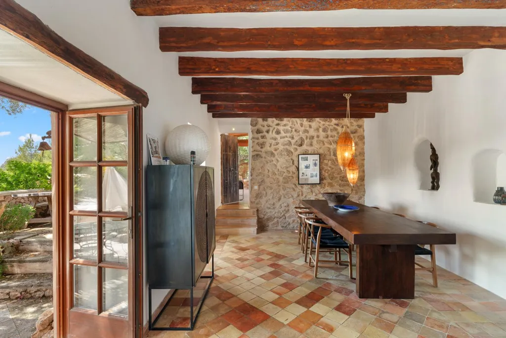Sala da pranzo - Rustic Finca with Pool in Sa Coma Freda, Andratx