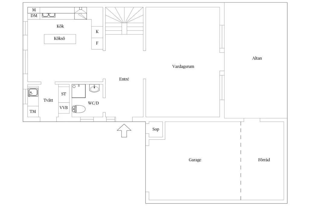 Plan - Modernised Chain House with Terrace in Bruntebacken