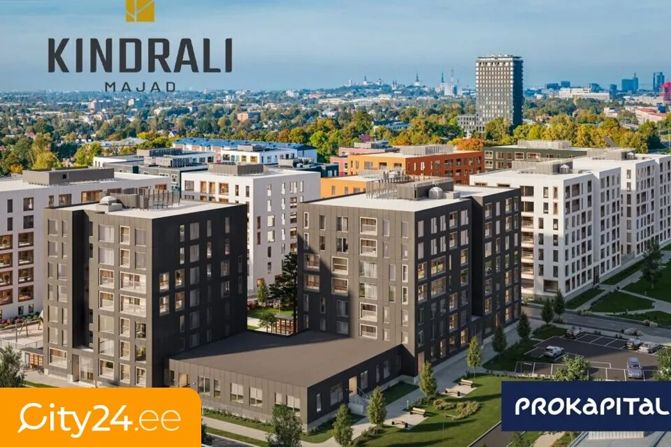Aerial - Apartment with Sauna and Balcony in Kristiine