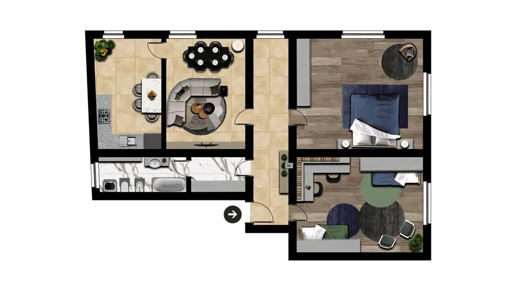 Plan - Bright Apartment with Parking in Pontebba