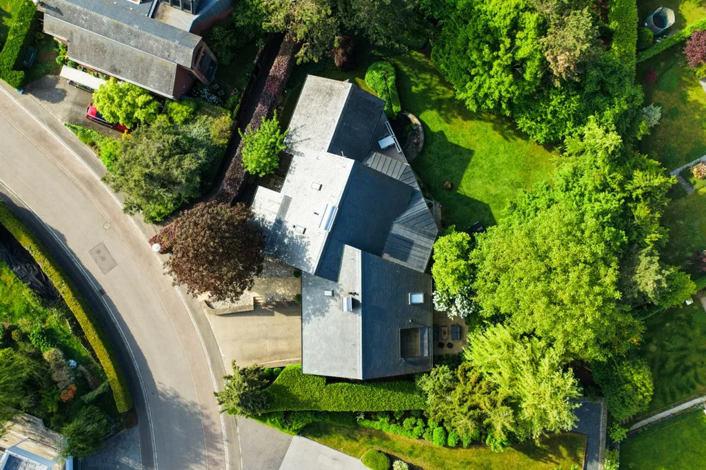 Aerial - Detached House with Private Duplex in Mersch