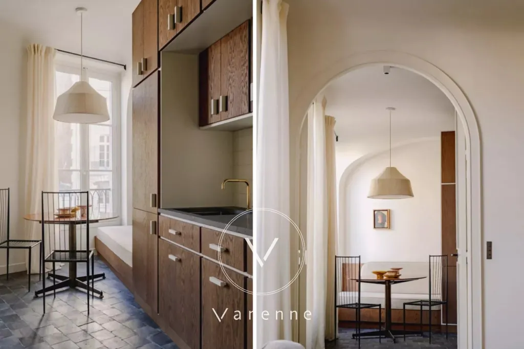 Cuisine - Appartement Rénové avec Vue Cour au 7ème Arrondissement