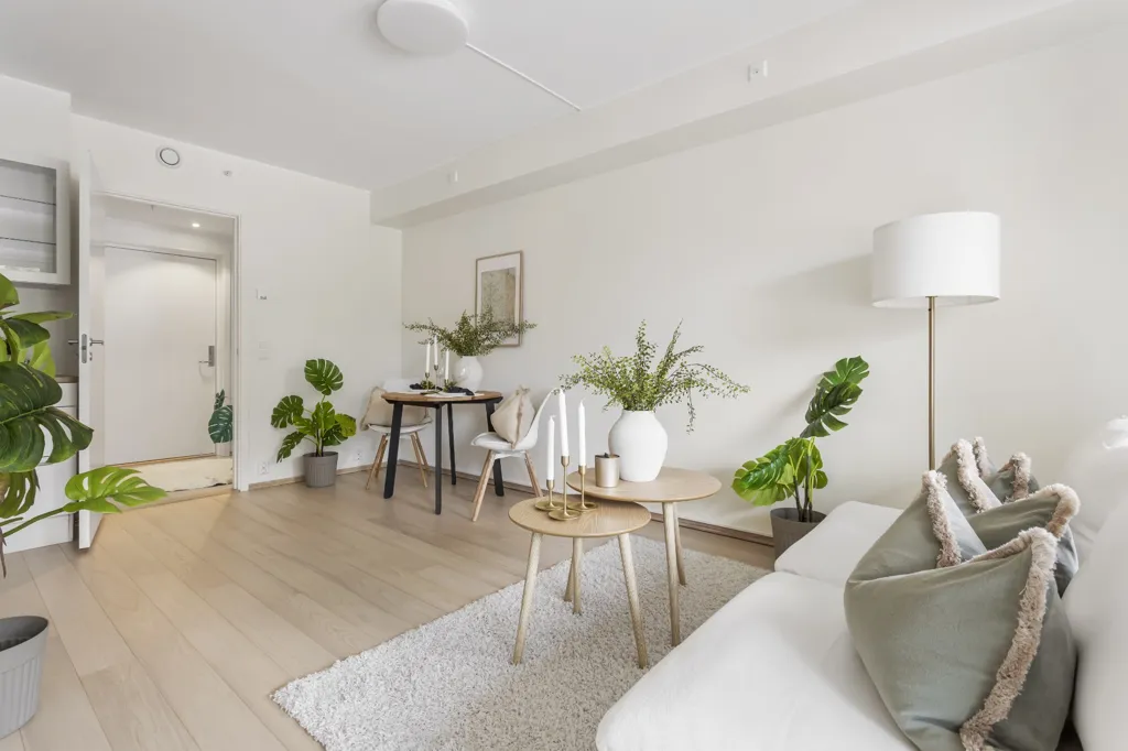 Séjour - Modern 2-Bedroom Apartment with Terrace in Nesttun