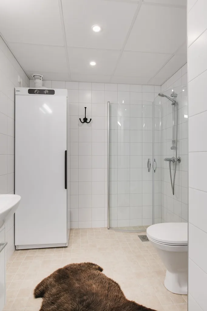 Salles de bain - Apartment with Ski Access in Kungsberget