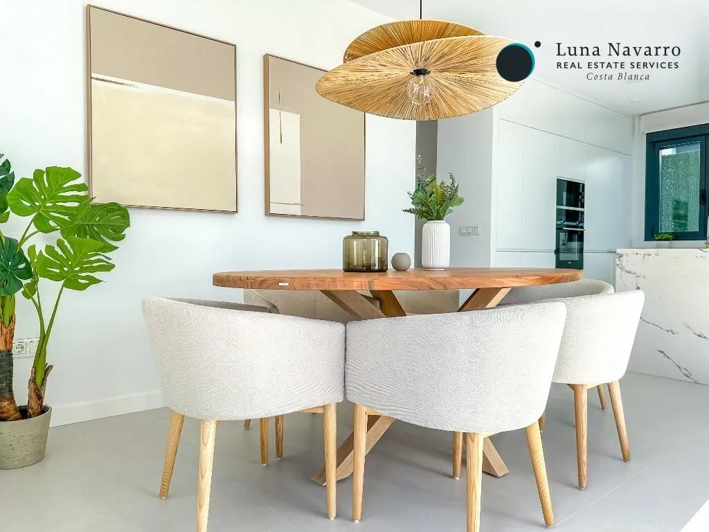 Dining Room - Modern Villa with Sea View in Finestrat